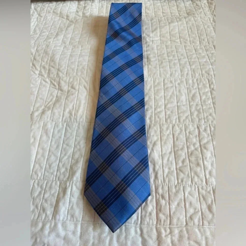 Chaps Blue Plaid Tie